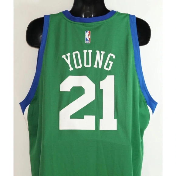 Thaddeus Young 76ers St Patrick's Day Jersey XXL - Picture 9 of 13